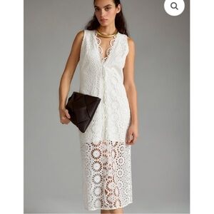 NWT Anthropologie Maeve Sleeveless Eyelet Dress Size 6P